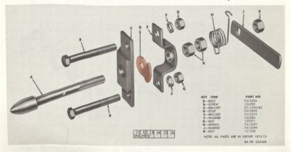 Spare Tire Carrier Lever Cam, Body Side - Image 2