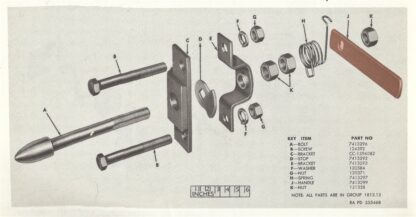 Door Mounted Spare Tire Carrier Release Handle - Image 2