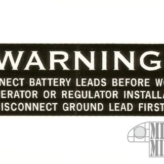 battery box warning decal