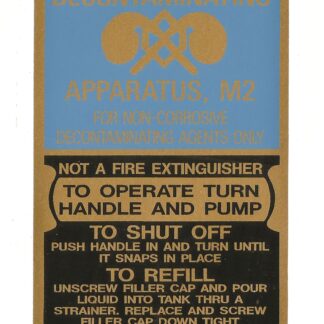 decontaminator decal general detroit