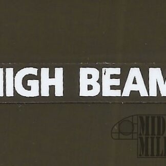 High Beam Indicator Decal