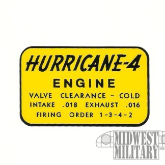 valve cover decal