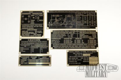 Data Plate Set