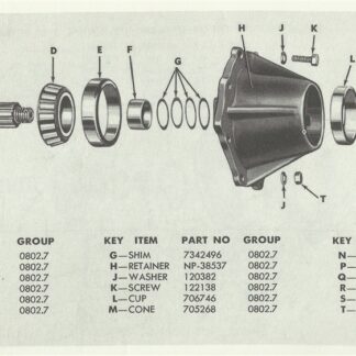 1. M37 Transfer case (Exploded view)
