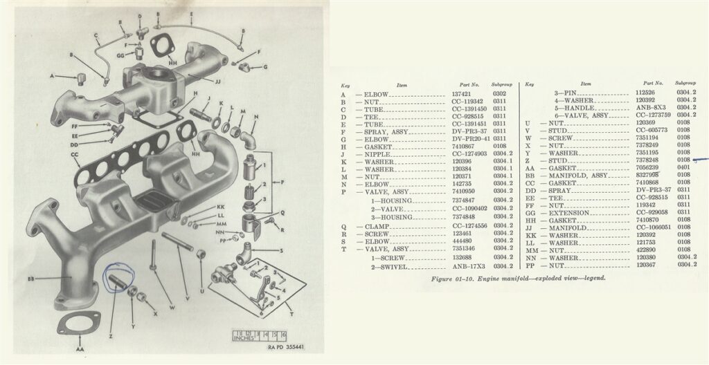 MANIFOLD, EXPLODED VIEW