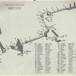 1. M37 Clutch Pedal and Linkage (Exploded View)