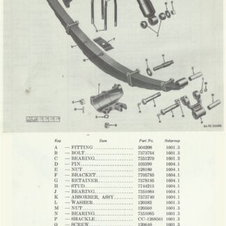 1. M37 Rear Spring and Shock Absorber (Exploded View)
