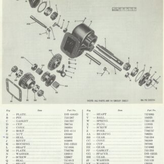 1. M37 Power Take Off (Exploded View)