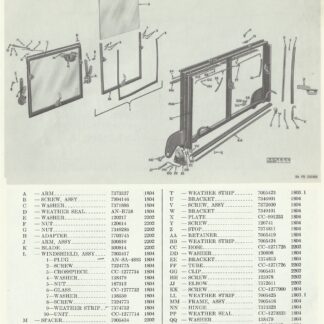 1. M37 Windshield (Exploded View)