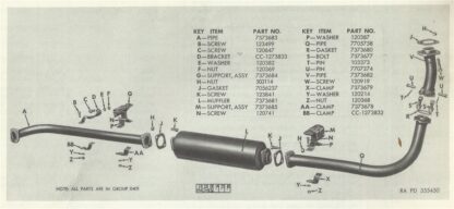 1. M37 Exhaust - Exploded View