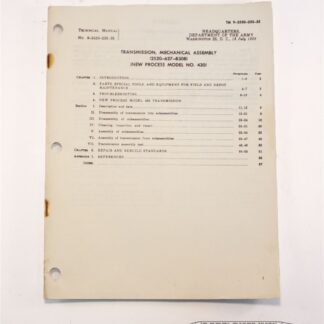 Transmission Mechanical Assembly Manual