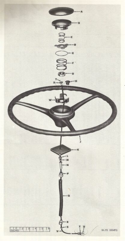1. M37 Horn Steering (Exploded View)