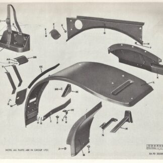 1. M37 Front Fender (Exploded View)