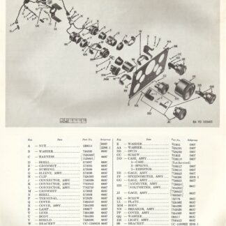 1. M37 Instrument Cluster (Exploded View)