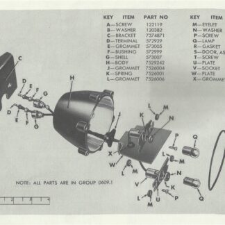 1. M37 Blackout Tail and Stop Light (Exploded View)