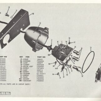 1. M37 Service Tail and Stop and Blackout Tail (Exploded View)