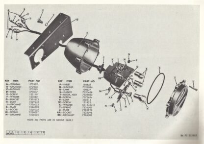 1. M37 Service Tail and Stop and Blackout Tail (Exploded View)