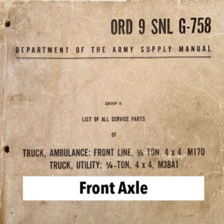 Front Axle