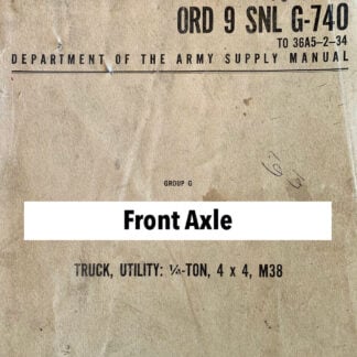 Front Axle