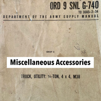 Miscellaneous Accessories