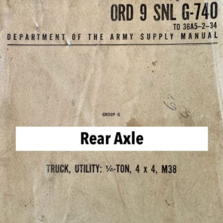 Rear Axle